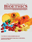Cover image for The American Journal of Bioethics, Volume 13, Issue 11, 2013