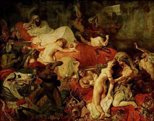 Figure 2. Eugène Delacroix, La mort de Sardanapale (1827–8). Musée du Louvre / Wikimedia Commons.