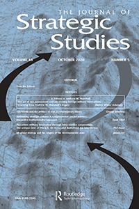 Cover image for Journal of Strategic Studies, Volume 43, Issue 5, 2020