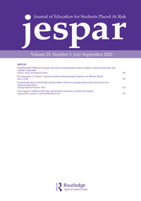 Cover image for Journal of Education for Students Placed at Risk (JESPAR), Volume 25, Issue 3, 2020