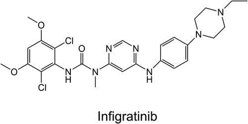 Figure 1. The two-dimensional Chemical structure of Infigratinib.