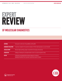 Cover image for Expert Review of Molecular Diagnostics, Volume 16, Issue 9, 2016