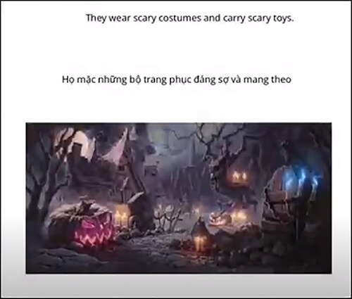 Figure 1. A page from the book ‘Halloween’ by Hao (pseudonym; Miriam’s student).