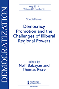 Cover image for Democratization, Volume 22, Issue 3, 2015
