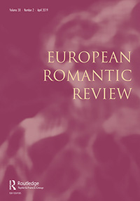 Cover image for European Romantic Review, Volume 30, Issue 2, 2019