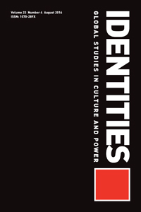Cover image for Identities, Volume 23, Issue 4, 2016