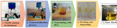 Figure 5. Biodiesel production process.