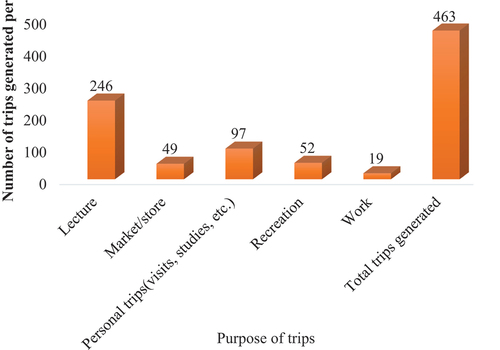 Figure 3. Purpose of trips.