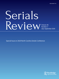 Cover image for Serials Review, Volume 46, Issue 3, 2020