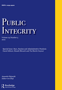 Cover image for Public Integrity, Volume 23, Issue 5, 2021