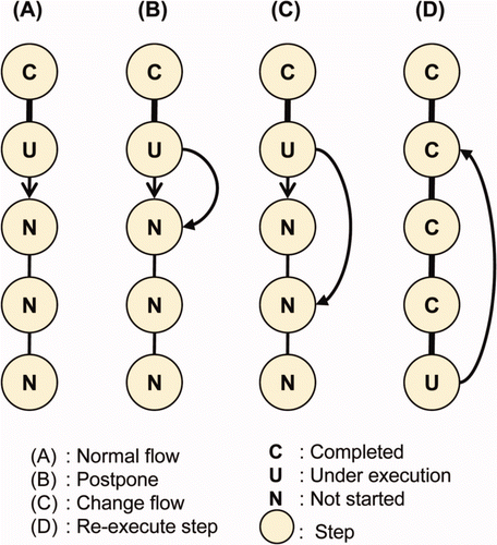 Figure 3. Alternative procedure flows.