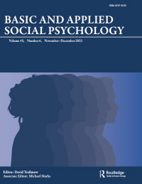 Cover image for Basic and Applied Social Psychology, Volume 45, Issue 6, 2023