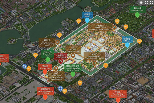 Figure 3. Forbidden city map of infrastructure.