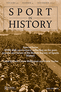 Cover image for Sport in History, Volume 42, Issue 4, 2022