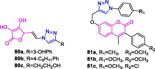 Figure 20. The chemical structures of antioxidant compounds 80–81.