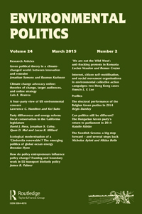 Cover image for Environmental Politics, Volume 24, Issue 2, 2015