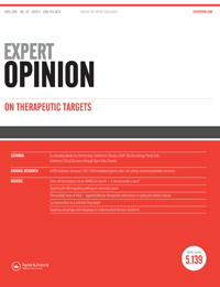 Cover image for Expert Opinion on Therapeutic Targets, Volume 20, Issue 4, 2016