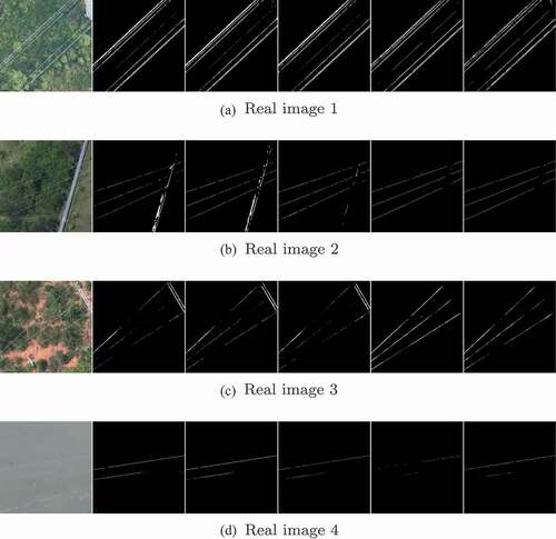 Figure 5. Visualization of segmentation results on four real images. The images from left to right of each row are: original image and the results obtained using FCN-Unet, Deeplab-Unet, PSP-Unet, Swin-Unet and the proposed Swin-Unet-M, respectively.