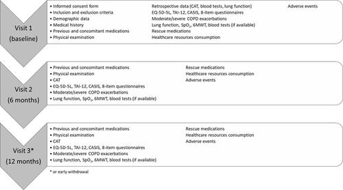 Figure 1 Investigation schedule of assessments. *Or early withdrawal.