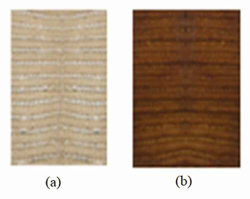 Figure 2. Fabric (a) before dyeing and (b) after dyeing
