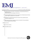 Cover image for Engineering Management Journal, Volume 15, Issue 2, 2003