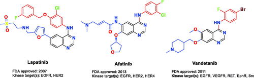 Figure 1. FDA-approved multikinase kinase inhibitors.