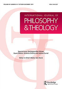 Cover image for International Journal of Philosophy and Theology, Volume 80, Issue 4-5, 2019