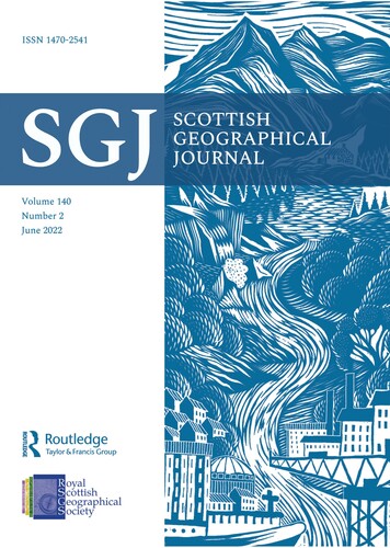 Figure 1. New cover of the Scottish Geographical Journal.