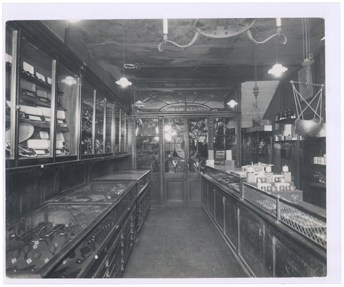 Figure 7. Interior of Fribourg and Treyer’s shop in Haymarket, 1939 (Courtesy, London Metropolitan Archives, City of London: Collage 132439 SC/PHL/01/482/B8948).