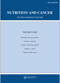 Cover image for Nutrition and Cancer, Volume 75, Issue 1, 2023