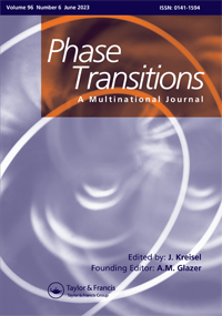 Cover image for Phase Transitions, Volume 96, Issue 6, 2023