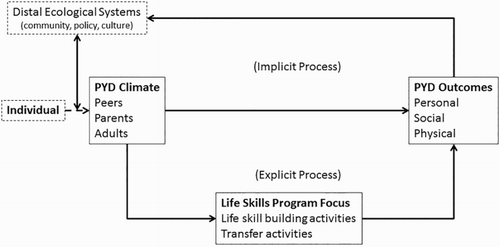 Figure 2. Model of PYD through sport.