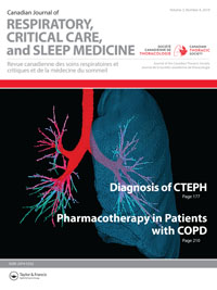 Cover image for Canadian Journal of Respiratory, Critical Care, and Sleep Medicine, Volume 3, Issue 4, 2019