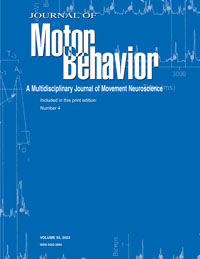 Cover image for Journal of Motor Behavior, Volume 55, Issue 4, 2023
