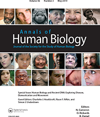 Cover image for Annals of Human Biology, Volume 46, Issue 3, 2019