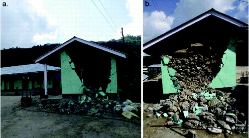 Figure 1. Damaged building of Sumnima Pre-secondary School in Panchthar district of Eastern Nepal after the Sikkim/Nepal border earthquake of September 18, 2011. More damage was noticed in the recently constructed building.