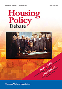 Cover image for Housing Policy Debate, Volume 29, Issue 5, 2019