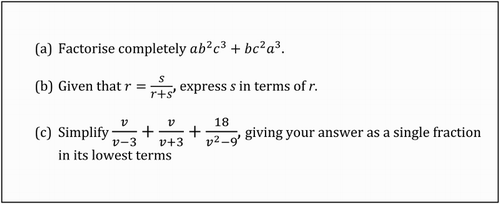 Figure 5. Oxford and Cambridge Schools Examination Board, GCE Ordinary Level Mathematics Syllabus B, Summer 1980, paper 1, question 2.