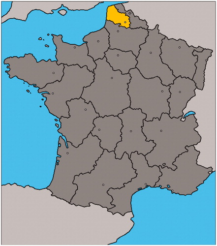 Figure 1. Situation of the Pas-de-Calais Department in France.