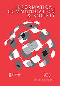 Cover image for Information, Communication & Society, Volume 19, Issue 7, 2016