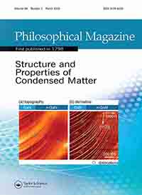 Cover image for Philosophical Magazine, Volume 99, Issue 5, 2019