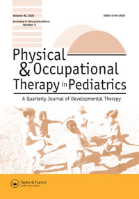 Cover image for Physical & Occupational Therapy In Pediatrics, Volume 40, Issue 4, 2020