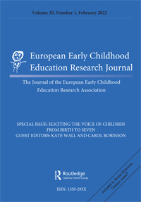 Cover image for European Early Childhood Education Research Journal, Volume 30, Issue 1, 2022