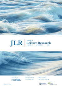 Cover image for Journal of Leisure Research, Volume 49, Issue 3-5, 2018