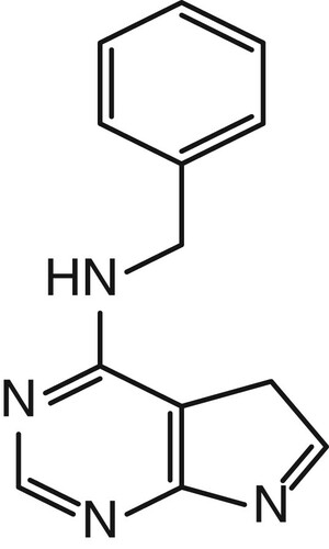 Figure 1. Chemical structure of 6-Benzylaminopurine.