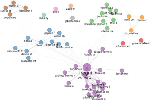 Figure 8 Authors’ collaboration network.