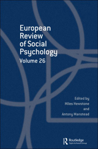 Cover image for European Review of Social Psychology, Volume 31, Issue 1, 2020