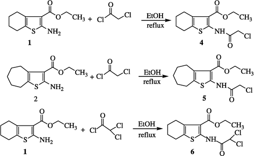 Scheme 2 Synthesis of compounds 4–6