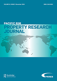 Cover image for Pacific Rim Property Research Journal, Volume 24, Issue 3, 2018