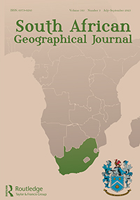 Cover image for South African Geographical Journal, Volume 105, Issue 3, 2023